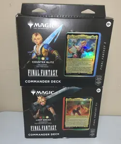 Lot of 2 FINAL FANTASY Counter Blitz Commander Deck Magic The Gathering mtg Read - Image 1