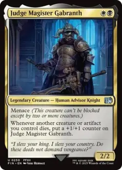 Judge Magister Gabranth - Near Mint MTG Universes Beyond: FINAL FANTASY - Image 1