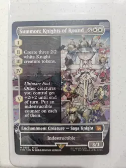 Summon: Knights of Round (Borderless) M359 - Final Fantasy MTG - Image 1