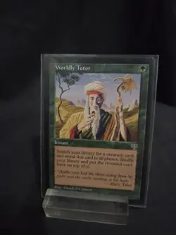 MTG Worldly Tutor - Mirage 1996 - Rare - Vintage Magic the Gathering - Image 2