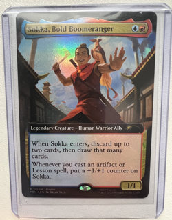 Sokka, Bold Boomeranger PROMO | AVATAR, the Last Airbender (TLA) MTG Magic FOIL - Image 1