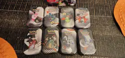 Pokemon Black Bolt & White Flare 8 Mini Tins New Sealed Pokemon TCG With Display - Image 2