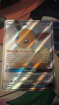 Eevee GX SM242 - Full Art Black Star Promo Pokemon Sun & Moon 2020 NM Condition - Image 4