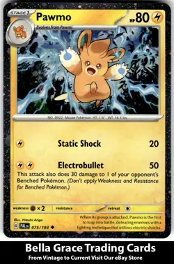 Pawmo #075/193 SV02: Paldea Evolved Pokemon Uncommon Holo - Image 1