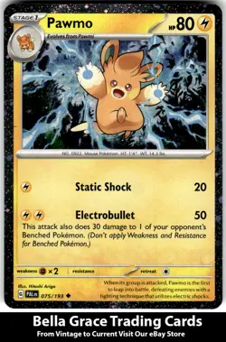 Pawmo #075/193 SV02: Paldea Evolved Pokemon Uncommon Holo - Image 1