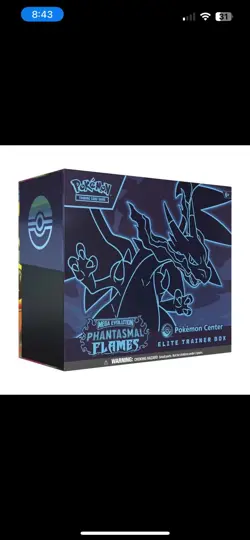 PRESALE Pokemon Center ETB Mega Evolution Phantasmal Flames Elite Trainer Box - Image 1