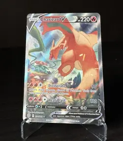 Pokemon Charizard v Alternate Art Brilliant Stars 154/172 Mint Condition - Image 2