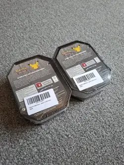 2x Pokemon Celebrations 25th Anniversary small Dark Sylveon V tins SEALED - Image 5