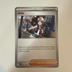 Hilda Trainer Uncommon 084/086 Black Bolt White Flare Near Mint Pokemon TCG - Image 1