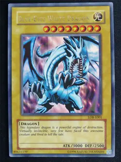 Blue-eyes White Dragon LOB Ultra Rare - Yugioh Card #4SA - Image 1