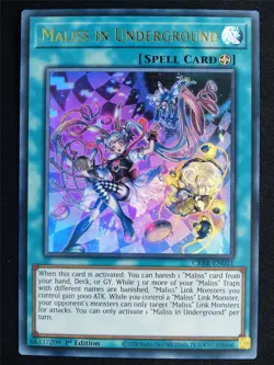 Maliss in Underground CBRB Ultra Rare - 1st ed Yugioh Card #4ST - Image 1