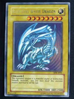 Blue-Eyes White Dragon SDK Ultra Rare - Yugioh Card #4RZ - Image 1