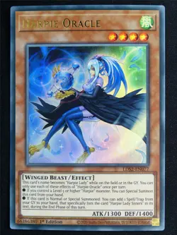 Harpie Oracle LDS2 Ultra Rare - 1st ed Yugioh Card #4S1 - Image 1