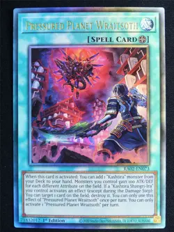 Pressured Planet Wraitsoth RA02 Collector Rare - 1st ed Yugioh Card #4SV - Image 1