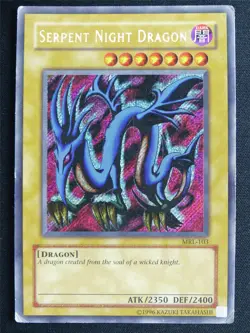 Serpent Night Dragon MRL Secret Rare played - Yugioh Card #4RQ - Image 1