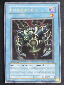 Relinquished SDP Ultra Rare - 1st ed Yugioh Card #4RW - Image 1