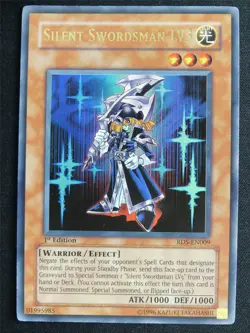 Silent Swordsman LV3 RDS Ultra Rare - 1st ed Yugioh Card #4RY - Image 1