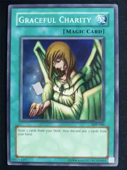 Graceful Charity SDP Super Rare - 1st ed Yugioh Card #4S7 - Image 1