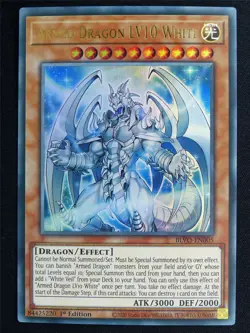Armed Dragon LV10 White BLVO Ultra Rare - 1st ed Yugioh Card #4RL - Image 1