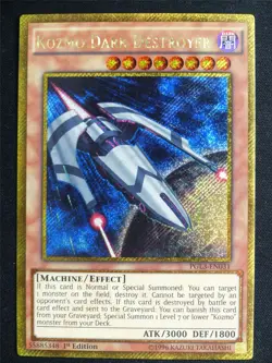 Kozmo Dark Destroyer PGL3 Secret Gold Rare - 1st ed Yugioh Card #4SO - Image 1