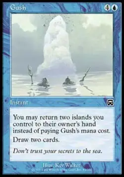 Gush -Foil Medium Play MTG Mercadian Masques - Image 1