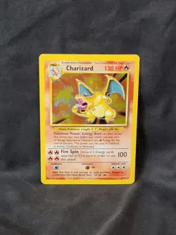 1999 Pokemon TCG Charizard Base Set Holo Rare Card 4/102 - Image 1