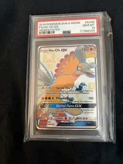 PSA 10 Ho-oh GX SV50/SV94 Full Art Hidden Fates 2019 Pokemon Card - Image 1