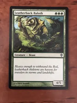 Leatherback Baloth MTG Magic the Gathering Card NM Near Mint Worldwake - Image 1