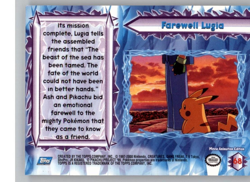 farewell lugia topps card nm - Image 2