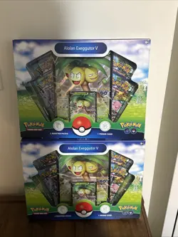 Pokemon GO TCG Trading Card Game: Alolan Exeggutor V Box - 2 Boxes - Image 1