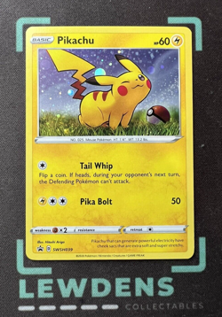 Pikachu - SWSH039 - Cosmos Holo - SWSH Black Star Promo - Pokemon TCG Card - Image 1