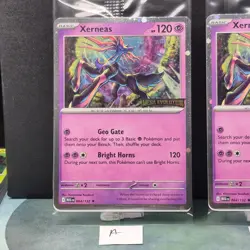 Xerneas 064/132 SEALED Pokemon Mega Evolution Stamped Promo Best Buy Holo Card - Image 3