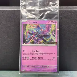 Xerneas 064/132 SEALED Pokemon Mega Evolution Stamped Promo Best Buy Holo Card - Image 4