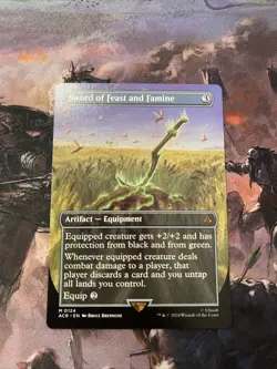 Sword of Feast and Famine Borderless - ACR 0124 - NM - MTG Magic - Image 1