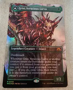 Grist, Voracious Larva - #446 Foil (Borderless) Modern Horizons 3 - Mtg - Image 1