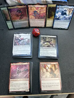 Magic the Gathering Spider-Man LOT 150+ Cards, Box, Life counter + R & Foil - Image 2