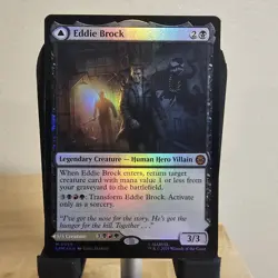 FOIL EDDIE BROCK // VENOM, LETHAL PROTECTOR mtg NM Marvel's Spider-Man 1 Mythic - Image 1