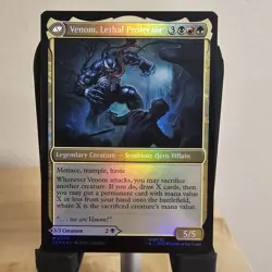 FOIL EDDIE BROCK // VENOM, LETHAL PROTECTOR mtg NM Marvel's Spider-Man 1 Mythic - Image 2