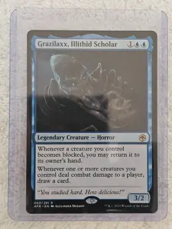 MTG Grazilaxx, Illithid Scholar #60 Adventures in the Forgotten Realms Rare NM - Image 4