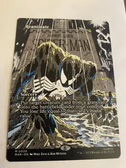 Reanimate 0020 Regular Borderless Marvels Spider-Man MTG NM - Image 1