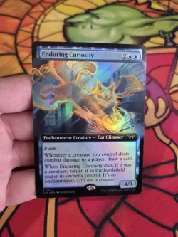 Enduring Curiosity (Extended Art) Duskmourn: House of Horror Foil MTG MINT - Image 1