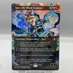 Jace, the Mind Sculptor (Borderless) (Raised Foil) Commander: Bloomburrow Foil - Image 1