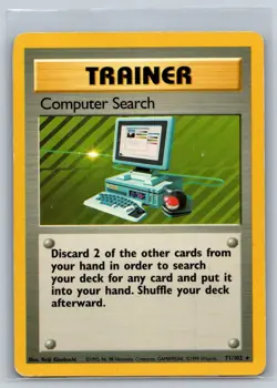 Computer Search 71/102 Base Set Rare Pokemon Card - Image 1