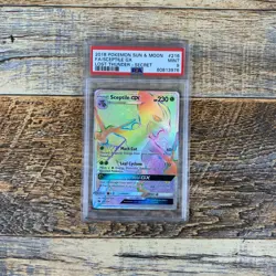 Pokemon Sceptile GX Lost Thunder Secret Rare Full Art #216 PSA 9 - Image 1