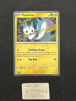 Pokemon Surging Sparks - Pachirisu - SVP 158 - COSMOS HOLO PROMO - M/NM - Image 1