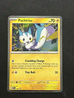 Pokemon Surging Sparks - Pachirisu - SVP 158 - COSMOS HOLO PROMO - M/NM - Image 2