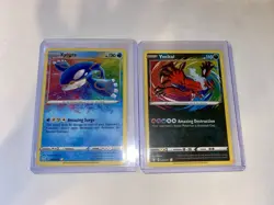 Pokemon Kyogre 021/072 & Yveltal 046/072 Shining Fates Holo Amazing Rare NM - Image 1