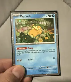 🌀 Pokemon TCG Psyduck MEP 007 Mega Evolution Pokemon Blister Promo SWIRL 🌀 - Image 4