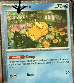 🌀 Pokemon TCG Psyduck MEP 007 Mega Evolution Pokemon Blister Promo SWIRL 🌀 - Image 5