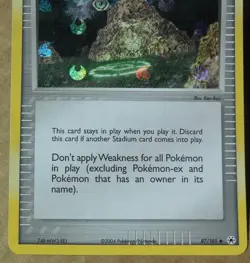 Ancient Tomb 87/101 Uncommon Reverse Holo ex Hidden Legends Pokemon Trainer NM - Image 3